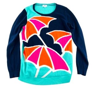nwot Crown and Ivy umbrella cotton sweater PXL